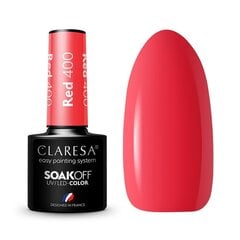 Стойкий гибридный лак для ногтей Claresa Red 400, 5 г цена и информация | Лаки для ногтей, укрепители для ногтей | kaup24.ee