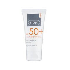 Ziaja Sun Protection Cream SPF 50+ ( Anti-Wrinkle Cream) 50 ml 50ml цена и информация | Кремы от загара | kaup24.ee