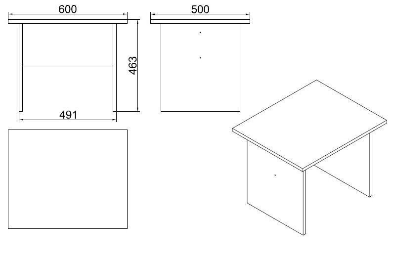 Diivanilaud Kalune Design Vario B, pruun/tumehall цена и информация | Diivanilauad | kaup24.ee