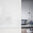 Privaatsuskile, eemaldatav klaaskate vannitoa jaoks, läbipaistmatu, staatiline, kuumuse reguleerimise uksekleebis, mittekleepuv (mattvalge, 44,5 x 200 cm)