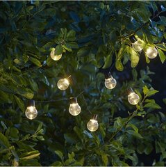 Led Lambikett Partaj 3.8 m, 10 lampi päikesepatareiga hind ja info | Jõulutuled | kaup24.ee