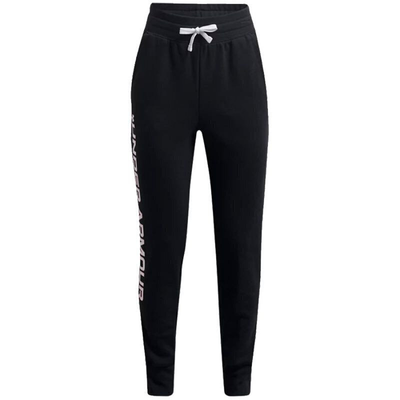 Poiste spordipüksid Under Armor Rival Fleece Joggers Jr 1356 487 002, mustad цена и информация | Poiste püksid | kaup24.ee