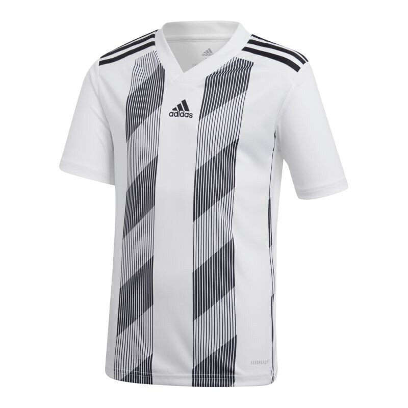 Laste T-särk Adidas Striped 19 Jr DU4398, valge цена и информация | Poiste särgid | kaup24.ee