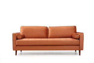 Трехместный диван Kalune Design Rome, оранжевый цена и информация | Диваны | kaup24.ee