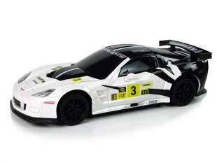 Kaugjuhitav sportauto Corvette C6. R, valge hind ja info | Poiste mänguasjad | kaup24.ee