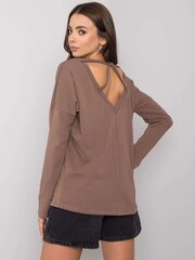 коричневая приталенная блузка с длинными рукавами marbella rue paris цена и информация | Женские блузки, рубашки | kaup24.ee