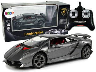 Raadioteel juhitav sportauto Lamborghini, hõbedane цена и информация | Игрушки для мальчиков | kaup24.ee