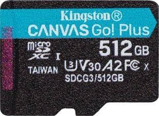 Mälukaart Kingston SDCG3 / 512GBSP цена и информация | Карты памяти | kaup24.ee