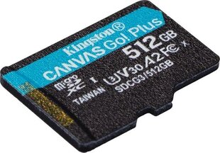Mälukaart Kingston SDCG3 / 512GBSP hind ja info | Mobiiltelefonide mälukaardid | kaup24.ee