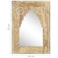 vidaXL käsitsi maalitud raamiga peegel, 40x55 cm, täismangopuit hind ja info | Peeglid | kaup24.ee