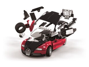 Пластиковая модель Airfix - QUICKBUILD Bugatti 16.4 Veyron black/red, 6020 цена и информация | Конструкторы и кубики | kaup24.ee