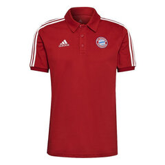 Meeste T-särk Adidas FC Bayern 3 Triibud Polo M GR0682, punane hind ja info | Meeste T-särgid | kaup24.ee