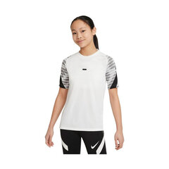 Футболка детская Nike Dri Fit Strike 21 Junior CW5847100, белая цена и информация | Рубашки для мальчиков | kaup24.ee