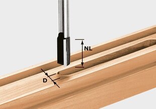 Фреза пазовая Festool, HW S8 D12/30, 491649 цена и информация | Фрезы | kaup24.ee