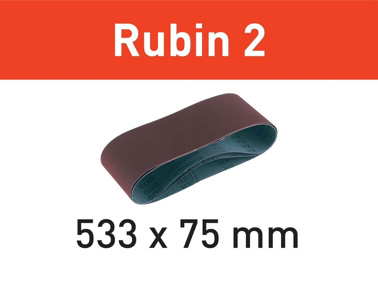 Festool Lihvlint Rubin 2 L533X 75-P100 RU2/10 499158 цена и информация | Lihvmasinad ja ketaslõikurid | kaup24.ee