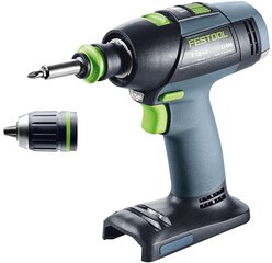 Аккумуляторная дрель-шуруповёрт Festool T 18+3-Basic 576448 цена и информация | Шуруповерты, дрели | kaup24.ee