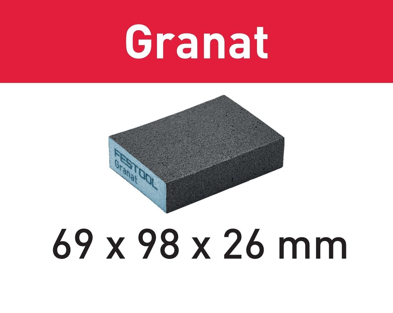 Festool Lihvimisplokk Granat 69x98x26 36 GR/6 201080 цена и информация | Käsitööriistad | kaup24.ee