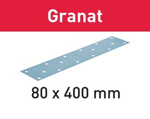 Festool Lihvimise lehed Granat STF 80x400 P120 GR/50 497160 цена и информация | Механические инструменты | kaup24.ee