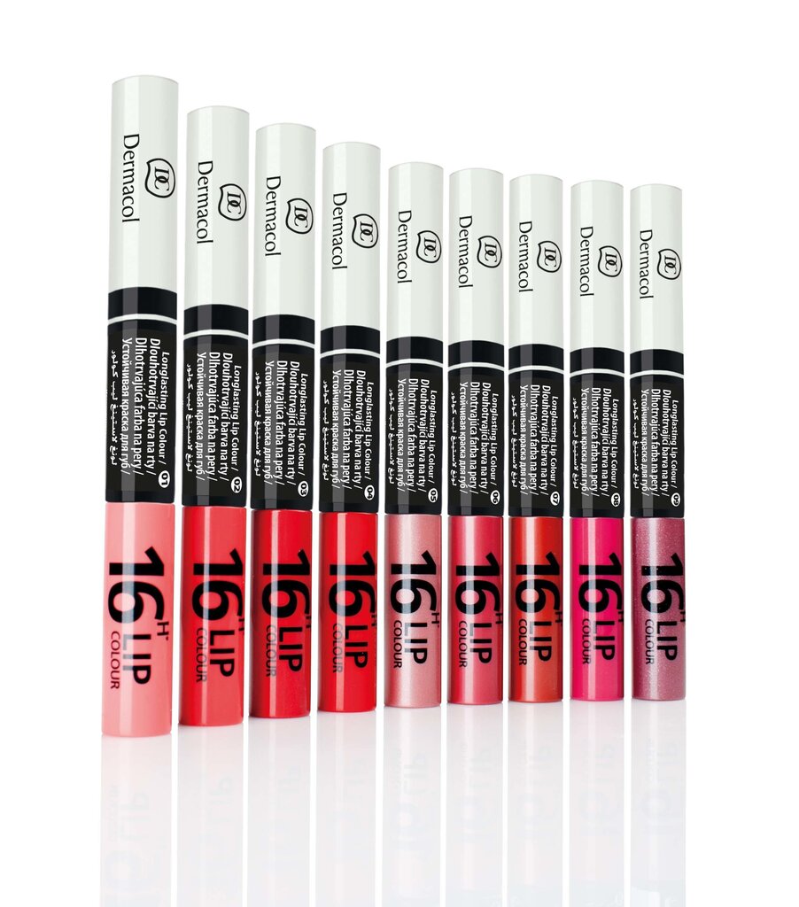 Huulepulk Dermacol 16H Lip Colour, 4,8 g, toon nr 11 hind ja info | Huulepulgad, -läiked, -palsamid, vaseliin | kaup24.ee