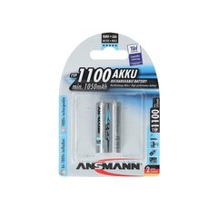 Taaslaetav aku 5035222 AAA NiMH 2x1100mAh цена и информация | Аккумуляторы, батарейки | kaup24.ee