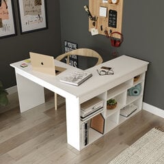 Письменный стол Kalune Design CT5, белый цена и информация | Компьютерные, письменные столы | kaup24.ee