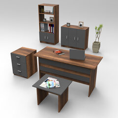 Набор мебели Kalune Design VO14, коричневый/серый цена и информация | Компьютерные, письменные столы | kaup24.ee