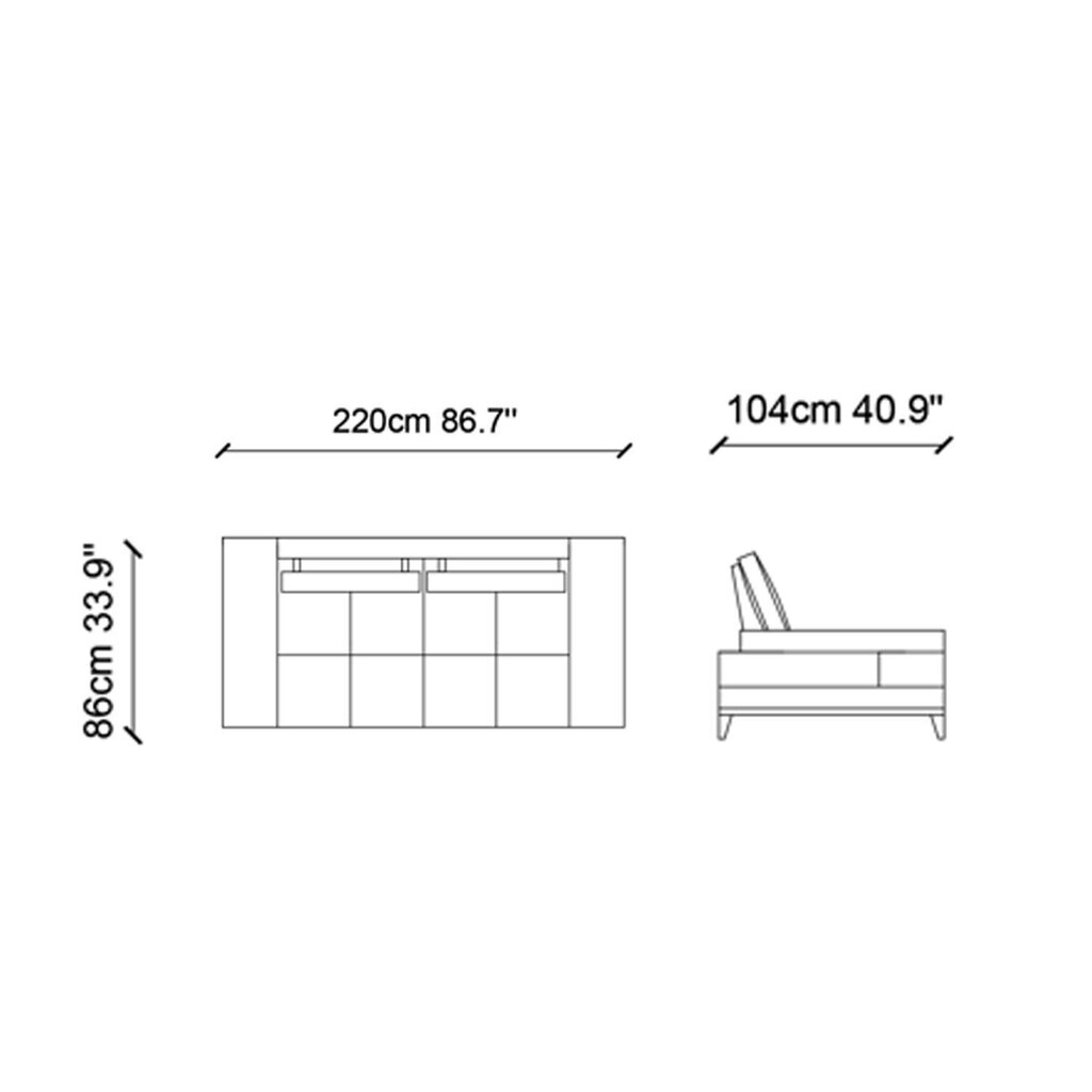 Kolmekohaline diivan Kalune Design Sonya, beeži värvi цена и информация | Diivanid ja diivanvoodid | kaup24.ee