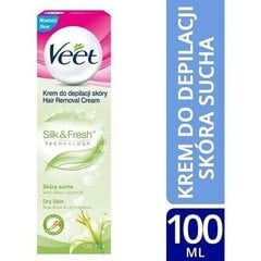 Veet depileerimiskreem kuivale nahale 100 ml цена и информация | Средства для депиляции | kaup24.ee