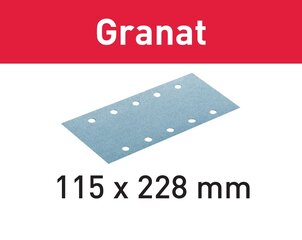 Festool Lihvimise lehed Granat STF 115X228 P40 GR/50 498944 hind ja info | Lihvmasinad ja ketaslõikurid | kaup24.ee