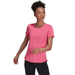 Футболка женская Adidas Run It Tee W H31030, розовая цена и информация | Женские футболки | kaup24.ee