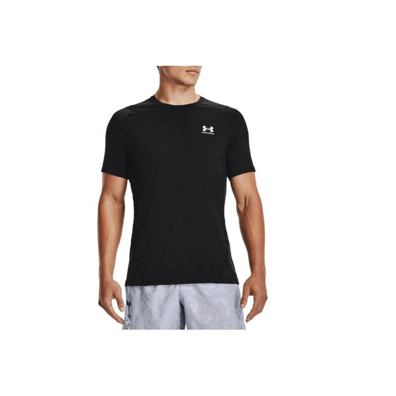 Meeste T-särk Under Armor Heatgear Armor Fitted Short Sleeve M 1361683001, must hind ja info | Meeste T-särgid | kaup24.ee