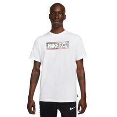 Мужская спортивная футболка Nike NK Fc Tee Seasonal Block M DH7444, белая цена и информация | Мужская спортивная одежда | kaup24.ee