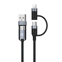 Tellur TLL155411, USB-A/USB-C/Lightning, 1 m цена и информация | Кабели для телефонов | kaup24.ee