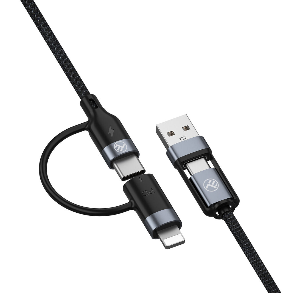 Tellur TLL155411, USB-A/USB-C/Lightning, 1 m hind ja info | Mobiiltelefonide kaablid | kaup24.ee