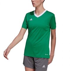Naiste spordisärk Adidas Entrada 22 W HI2124, roheline hind ja info | Naiste spordiriided | kaup24.ee
