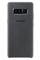 Samsung Galaxy Note 8 ümbris - Alcantara Dark Grey hind ja info | Telefoni kaaned, ümbrised | kaup24.ee