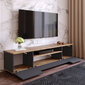 TV-laud Kalune Design FR7, pruun/hall hind ja info | TV alused | kaup24.ee