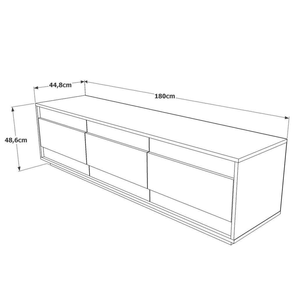 TV-laud Kalune Design FR4, pruun/valge hind ja info | TV alused | kaup24.ee