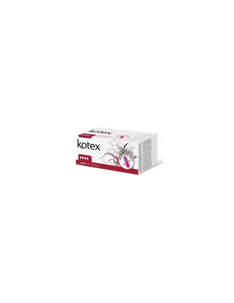 Tampoonid Kotex, Super hind ja info | Tampoonid, hügieenisidemed, menstruaalanumad | kaup24.ee