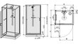 Nelja seinaga dušikabiin Sanplast Classic II kpl-KCDJ/CLII 90-120s hind ja info | Dušikabiinid | kaup24.ee