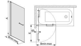 Стенка для ванны Sanplast Prestige III KW/PR III 70s, белая цена и информация | Принадлежности для ванн | kaup24.ee