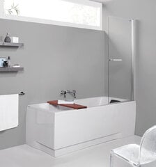 Стенка для ванны Sanplast Prestige III KW/PR III 70s, матовый серебристый цена и информация | Принадлежности для ванн | kaup24.ee