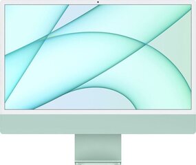 Apple iMac 24” M1 8/256ГБ Green INT MGPH3ZE/A цена и информация | Стационарные компьютеры | kaup24.ee