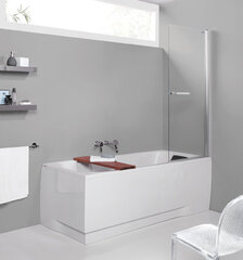Стенка для ванны Sanplast Prestige III KW/PR III 75s, матовый серебристый цена и информация | Принадлежности для ванн | kaup24.ee