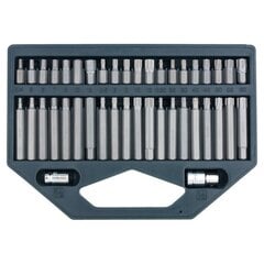 Otsikute komplekt HEX, TORX, SPLINE, kuuskantvars 3/8", CrV, 42 tk// Stels hind ja info | Akutrellid ja akukruvikeerajad | kaup24.ee