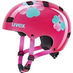 Детский велошлем Uvex Kid 3 Pink Flower, розовый цена и информация | Шлемы | kaup24.ee