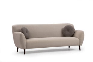 Трехместный диван Kalune Design Enna, бежевого цвета цена и информация | Диваны | kaup24.ee