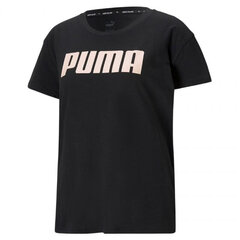 Naiste T-särk Puma RTG Logo Tee W 586454 56, must hind ja info | Naiste T-särgid | kaup24.ee