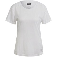 Naiste T-särk Adidas Run It Tee W H31027, valge цена и информация | Женские футболки | kaup24.ee