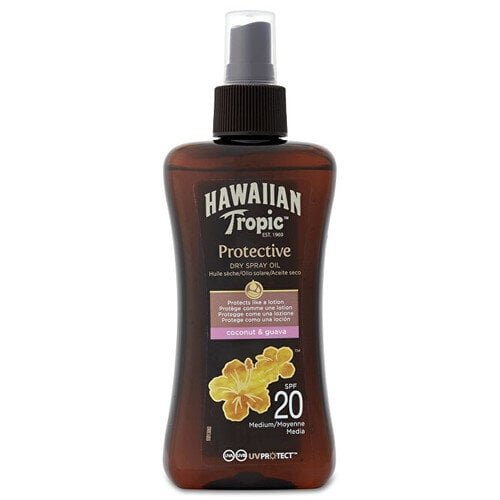 Kuivpruunimisõli spreiga SPF 20 Protective Hawaiian Tropic (Dry Spray Oil) 200 ml hind ja info | Päikesekreemid | kaup24.ee